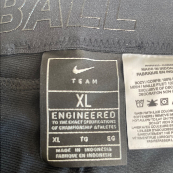 Nike Team Engineered Softball Pants Women's Black Dri-FIT Knicker XL Used - Picture 7 of 13